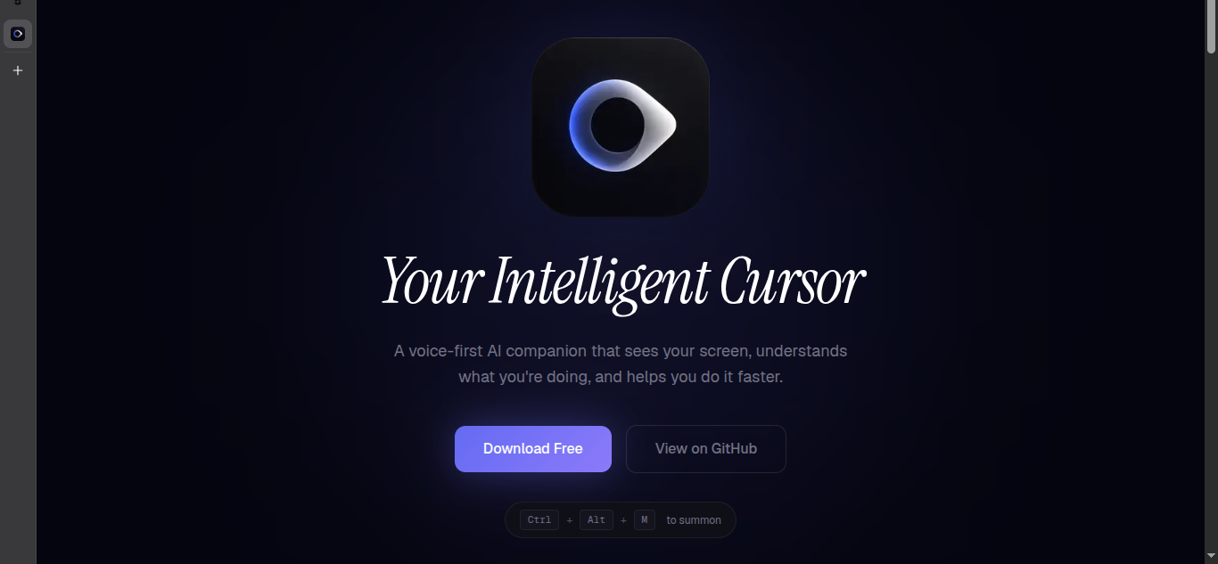 Glance — Open-source AI desktop companion that sees your screen, points at things, and acts on them. Windows + Linux.
